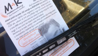 Svakodnevno postavljanje flajera i vizit kartica na automobile