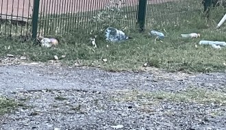 Smeće na Paliću kod sportskog centra