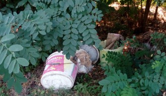 Divlja deponija pored pruge