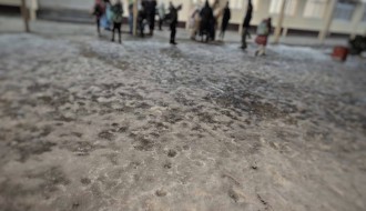 Led u dvorištu škole i na prilazima školi "Jovan Mikić"