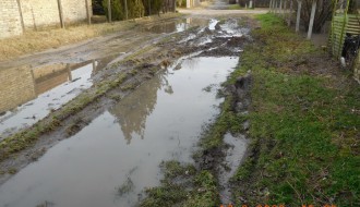 Neprohodna ulica posle kiše