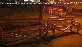 Vandalizam - slomljene klupe u Tokiju