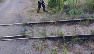 Nepregledan prelaz preko pruge u Kozaračkoj ulici (rastinje)