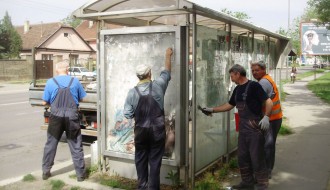 Autobusko stajalište na Prozivci - pre i posle