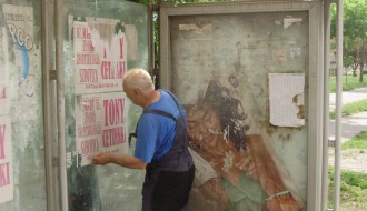 Autobusko stajalište na Prozivci - pre i posle