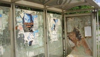 Autobusko stajalište na Prozivci - pre i posle