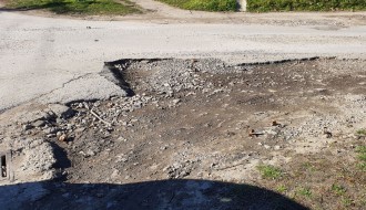 Početak Bagremove ulice opet u katastrofalnom stanju