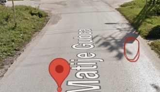 Udarna rupa u Ulici Matije Gupca (ugao sa Sonje Marinković)