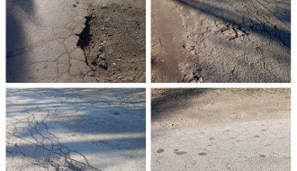 Udarne rupe u ulici Isidore Sekulić