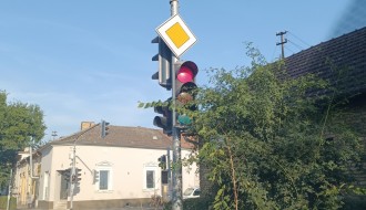 Granje zaklonilo semafor (ugao ulica Matije Gupca i Maksima Gorkog)