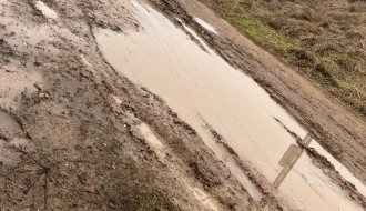 Železnička ulica na Paliću u blatu