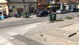 Neobeležena raskrsnica kod nove pošte u Peščari