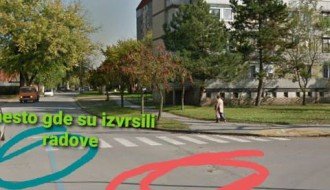 Ulubljenje na putu kod Hale sportova