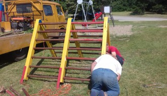Polomljeno igralište u mesnoj zajednici Peščara