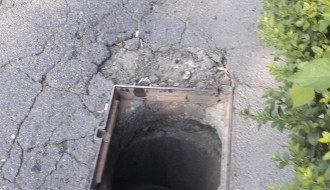 Slivnik u Ulici Maksima Gorkog bez rešetke