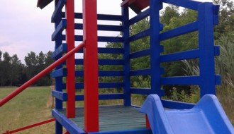 Nebezbedno novoizgrađeno dečije igralište u Gornjem Tavankutu