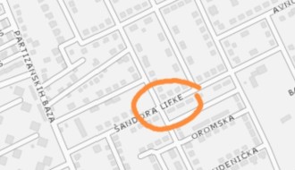 Udarne rupe u Ulici Šandora Lifke 28