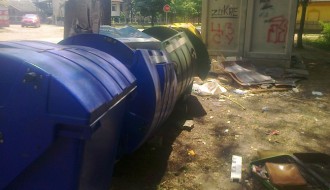 Kontejneri za smeće na Paliću