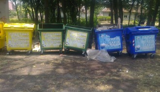 Kontejneri za smeće na Paliću