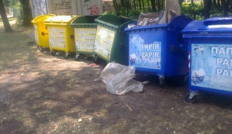 Kontejneri za smeće na Paliću
