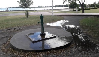 Novi-stari problem odvođenja vode sa česme u parku na Paliču