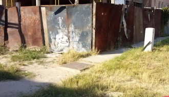 Ograda na uglu Masarikove i Dragiše Mišovića