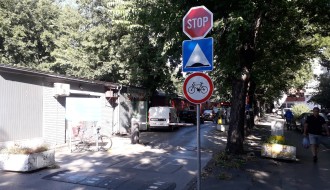 Zabranjen saobraćaj za bicikle na jednoj strani Mlečne pijace