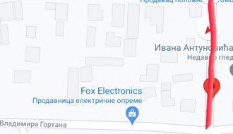 Nasipanje tucanika u ulici Ivana Antunovića