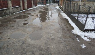 Lokve, voda i blato u Avalskoj ulici