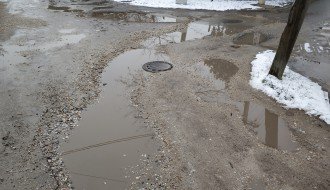 Lokve, voda i blato u Avalskoj ulici