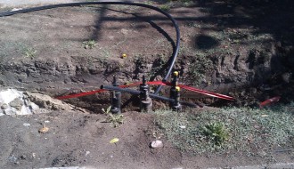 Raskopana površina u Skerlićevoj ulici