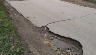 Oštećenje kolovoza u Mačvanskoj