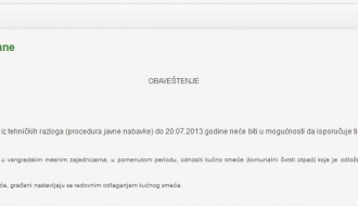 JKP "Čistoća i Zelenilo" - Državni bezobrazluk