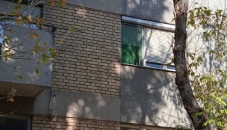 Suva grana na ulazu u zgradu u Pazinskoj ulici