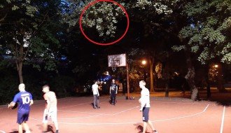 Skraćivanje grana iznad košarkaškog terena u Dudovoj šumi