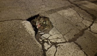 Udarna rupa na raskrsnici Frankopanske i Đerđa Dože