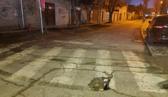 Udarna rupa na raskrsnici Frankopanske i Đerđa Dože