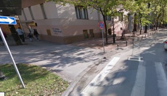 Ležeći policajac u ulici Dimitrija Tucovića