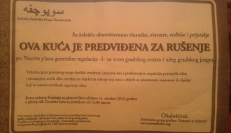 "Posmrtnica" na kući