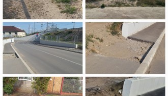 Ostavljeno ruglo ispred kuće posle "završetka" podvozžnjaka, ugao Balkanske i Lošinjske ulice