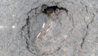 Udarna rupa na Somborskom putu (Franje Kluza)