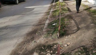 Staza na parkingu pored Otvorenog univerziteta