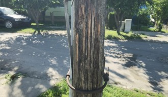 Opasnost od pada ulicne bandere