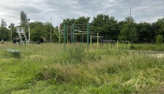 Zaraslo igralište i park