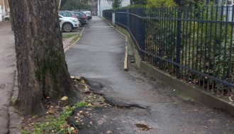 Blato od neočišćenog lišća u Ulici Ivana Gorana Kovačića