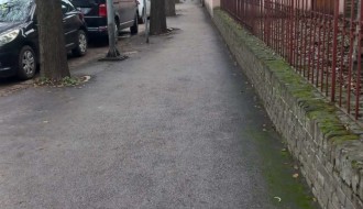 Blato od neočišćenog lišća u Ulici Ivana Gorana Kovačića