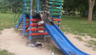 Uništeno igralište na Trgu Ćirila i Metodija