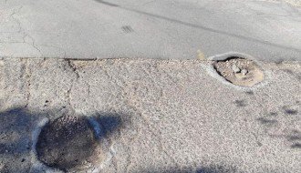 Rupe na putu u Pribojskoj ulici