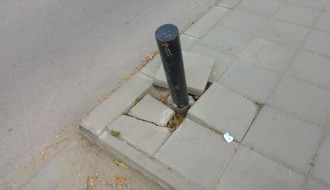 Prozivka - šetalište: oštećenja