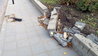 Prozivka - šetalište: oštećenja